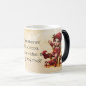 独自のヴィンテージクリスマス格言プレゼントの作成 モーフィングマグカップ (正面右)