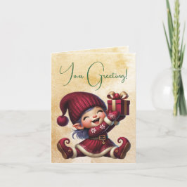 独自のヴィンテージスイートクリスマス格言の作成 シーズンカード