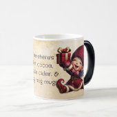 独自のヴィンテージスイートクリスマス格言の作成 モーフィングマグカップ (正面右)