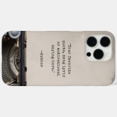 独自のヴィンテージタイプライター引用文の作成 Case-Mate iPhoneケース (裏面 (横))