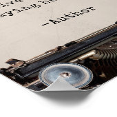 独自のヴィンテージタイプライター引用文ポスターの作成 ポスター (角)