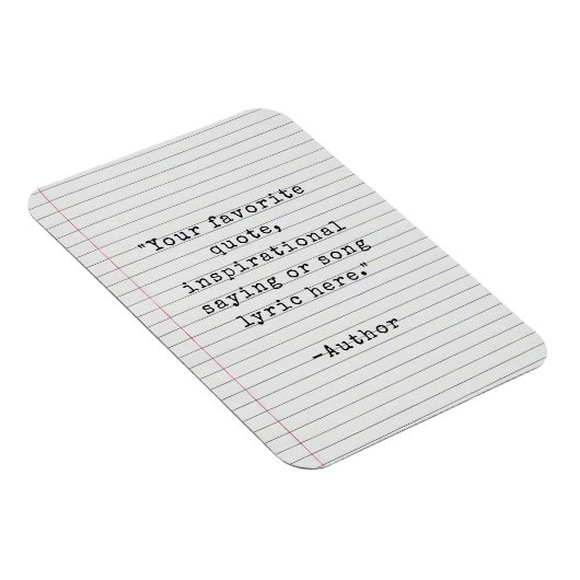 独自のヴィンテージタイプライター引用文マグネットの作成 マグネット (右側)