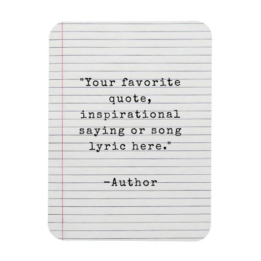 独自のヴィンテージタイプライター引用文マグネットの作成 マグネット (縦)