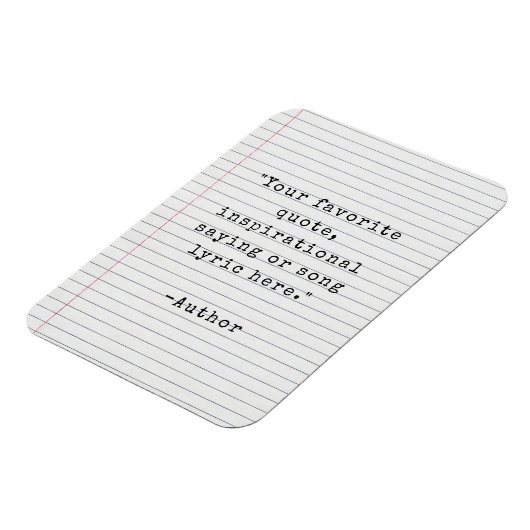 独自のヴィンテージタイプライター引用文マグネットの作成 マグネット (左側)