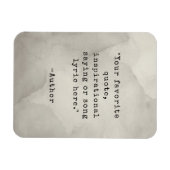 独自のヴィンテージタイプライター引用文マグネットの作成 マグネット (横)