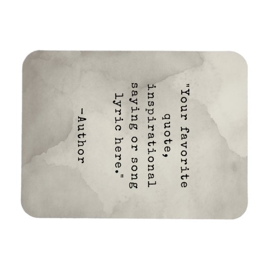 独自のヴィンテージタイプライター引用文マグネットの作成 マグネット (横)