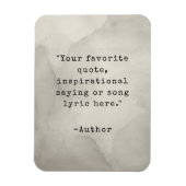 独自のヴィンテージタイプライター引用文マグネットの作成 マグネット (縦)