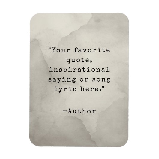 独自のヴィンテージタイプライター引用文マグネットの作成 マグネット (縦)