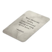 独自のヴィンテージタイプライター引用文マグネットの作成 マグネット (左側)