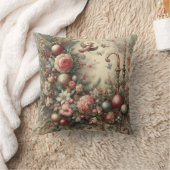 独自のヴィンテージフローラクリスマスの作成 クッション (ブランケット)
