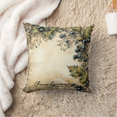 独自のヴィンテージベリーつる植物の作成 クッション (ブランケット)