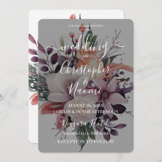 独自のヴィンテージユリ花の花束を作成 招待状