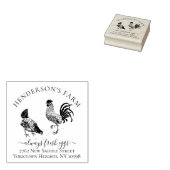 独自のヴィンテージ卵カートンファームアドレスの作成 ラバースタンプ (押印)