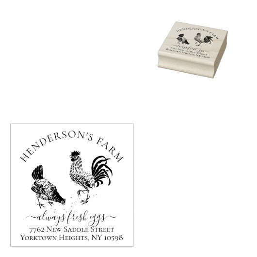 独自のヴィンテージ卵カートンファームアドレスの作成 ラバースタンプ (押印)