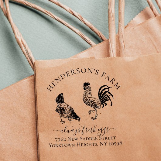 独自のヴィンテージ卵カートンファームアドレスの作成 ラバースタンプ