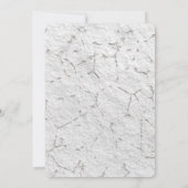 独自のヴィンテージ石のテクスチャを作成結婚する 招待状 (裏面)