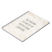 独自のヴィンテージ紙やる気を起こさせる引用文 ノートブック (左側)