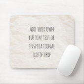 独自のヴィンテージ紙やる気を起こさせる引用文 マウスパッド (マウス)