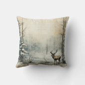 独自のヴィンテージ素朴冬場の作成 クッション (裏面)