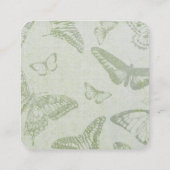 独自のヴィンテージ蝶パターンの作成 エンクロージャーカード (裏面)