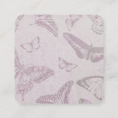 独自のヴィンテージ蝶パターンの作成 エンクロージャーカード (裏面)