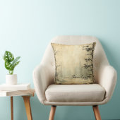 独自のヴィンテージ雪のシーンを作成 クッション (椅子)