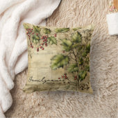 独自のヴィンテージHolly Ephemerisの作成 クッション (ブランケット)