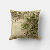 独自のヴィンテージHolly Ephemerisの作成 クッション (裏面)