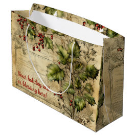 独自のヴィンテージHolly Ephemerisの作成 ラージペーパーバッグ