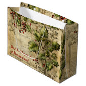 独自のヴィンテージHolly Ephemerisの作成 ラージペーパーバッグ (正面アングル)