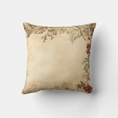 独自のヴィンテージHolly Garlandを作成 クッション (裏面)