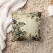 独自のヴィンテージRed & Blue Hollyパーチメントの作成 クッション (ブランケット)