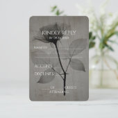 独自のヴィンテージX線セピア花を作成 出欠カード (スタンド正面)