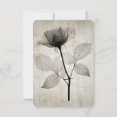 独自のヴィンテージX線セピア花を作成 出欠カード (裏面)