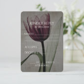 独自のヴィンテージX線チューリップの作成 出欠カード (スタンド正面)