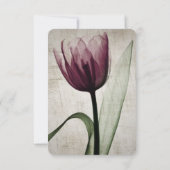 独自のヴィンテージX線チューリップの作成 出欠カード (裏面)