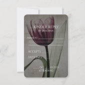 独自のヴィンテージX線チューリップの作成 出欠カード (正面)