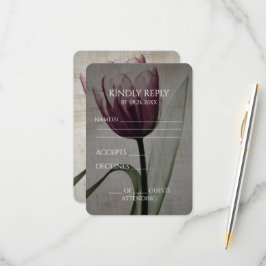 独自のヴィンテージX線チューリップの作成 出欠カード