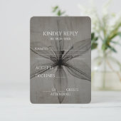 独自のヴィンテージX線花を作成クローズアップ 出欠カード (スタンド正面)