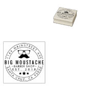 独自の丸いバーベリングのビジネスロゴの作成 ラバースタンプ (押印)