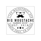 独自の丸いバーベリングのビジネスロゴの作成 ラバースタンプ (インプリント)