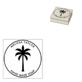 独自の丸いヤシの木を作成 ラバースタンプ (押印)