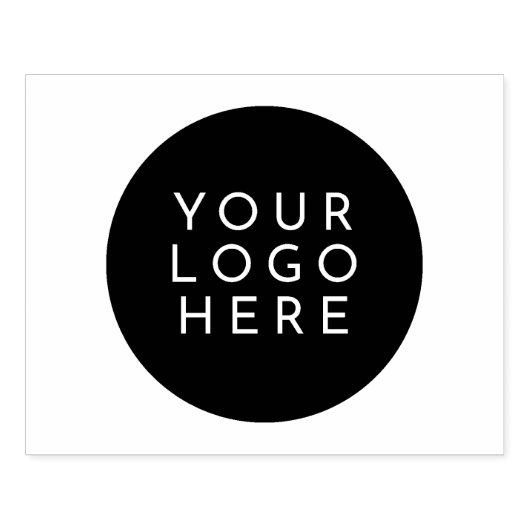 独自の丸い大きなロゴをカスタム作成 ラバースタンプ (インプリント)