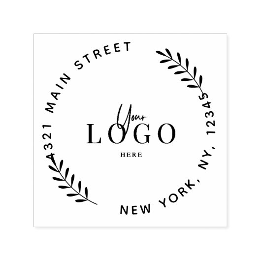 独自の丸モダン印の作成 セルフインキングスタンプ (デザイン)