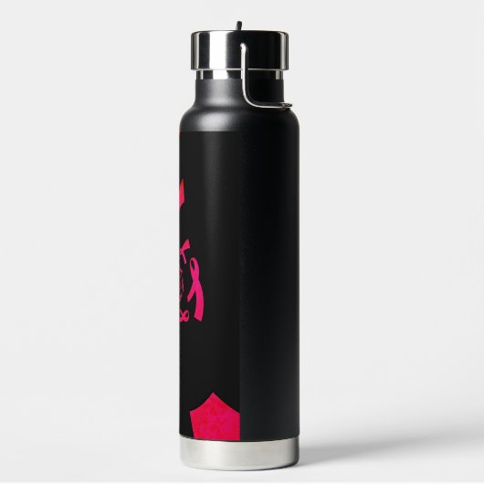 独自の乳がん認識度アルミニウムWの作成 ウォーターボトル (左面)