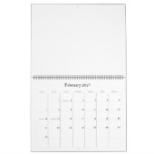 独自の予定表の作成 カレンダー (2月 2027)