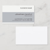 独自の会社のエレガントプレーンのシンプル作成 名刺 (正面/裏面)