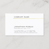 独自の会社のエレガント金ゴールドをプレーンお洒落に作成 名刺 (正面)