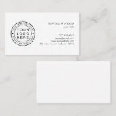 独自の会社ロゴを作成 名刺 (正面/裏面)