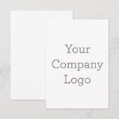 8.9cm x 12.7cmフラットサンキューカード (正面/裏面)